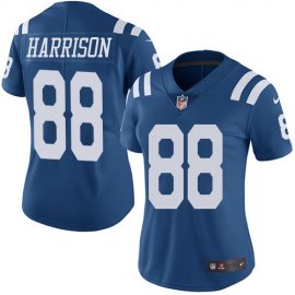 Nike Indianapolis Colts #88 Marvin Harrison Royal Blue Womens Stitched NFL Limited Rush Jersey