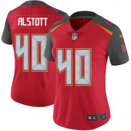 Nike Tampa Bay Buccaneers #40 Mike Alstott Red Team Color Womens Stitched NFL Vapor Untouchable Limited Jersey