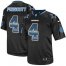 Nike Dallas Cowboys #4 Dak Prescott Lights Out Black Mens Stitched NFL Elite Strobe Jersey