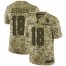 Nike Minnesota Vikings #18 Justin Jefferson Camo Mens Stitched NFL Limited 2018 Salute To Service Jersey