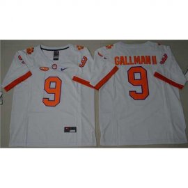Clemson Tigers #9 Wayne Gallman II White Limited Stitched NCAA Jersey