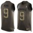 Nike Dallas Cowboys #9 Tony Romo Green Mens Stitched NFL Limited Salute To Service Tank Top Jersey