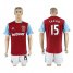 West Ham United #15 Sakho Home Soccer Club Jersey