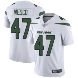 Nike New York Jets #47 Trevon Wesco White Mens Stitched NFL Vapor Untouchable Limited Jersey