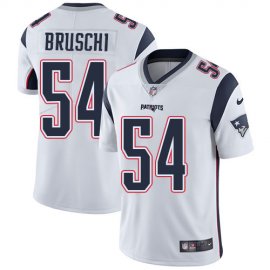 Nike New England Patriots #54 Tedy Bruschi White Mens Stitched NFL Vapor Untouchable Limited Jersey