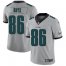Nike Philadelphia Eagles #86 Zach Ertz Silver Mens Stitched NFL Limited Inverted Legend Jersey