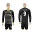 Chelsea #9 Falcao Sec Away Long Sleeves Soccer Club Jersey