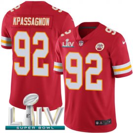 Nike Kansas City Chiefs #92 Tanoh Kpassagnon Red Super Bowl LIV 2020 Team Color Youth Stitched NFL Vapor Untouchable Limited Jersey