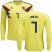Colombia #7 Bacca Home Long Sleeves Soccer Country Jersey