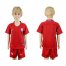 Chile Blank Home Kid Soccer Country Jersey