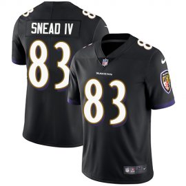 Nike Baltimore Ravens #83 Willie Snead IV Black Alternate Mens Stitched NFL Vapor Untouchable Limited Jersey