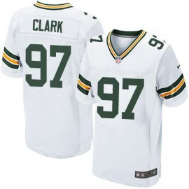 Nike Green Bay Packers #97 Kenny Clark White Mens Stitched NFL Elite Jersey
