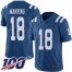 Nike Indianapolis Colts #18 Peyton Manning Royal Blue Mens Stitched NFL Limited Rush 100th Season Jersey