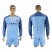 Manchester City Blank Home Long Sleeves Soccer Club Jersey