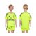 Real Madrid Blank Shiny Green Goalkeeper Kid Soccer Club Jersey