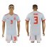 Spain #3 Pique Away Soccer Country Jersey