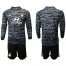 Lyon Blank Black Goalkeeper Long Sleeves Soccer Club Jersey