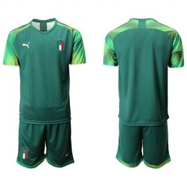 Italy Blank Army Green Goalkeeper Soccer Country Jersey