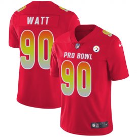 Nike Pittsburgh Steelers #90 T. J. Watt Red Youth Stitched NFL Limited AFC 2019 Pro Bowl Jersey