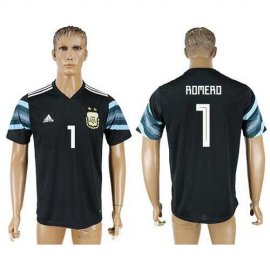 Argentina #1 Romero Away Soccer Country Jersey
