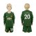 Manchester United #20 S.Romero Green Goalkeeper Long Sleeves Kid Soccer Club Jersey