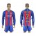 Barcelona #2 Douglas Home Long Sleeves Soccer Club Jersey