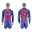 Barcelona #2 Douglas Home Long Sleeves Soccer Club Jersey