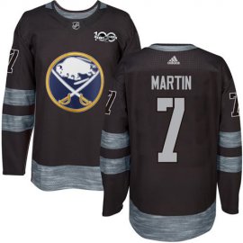 Adidas Buffalo Sabres #7 Rick Martin Black 1917-2017 100th Anniversary Stitched NHL Jersey