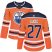Adidas Edmonton Oilers #27 Milan Lucic Orange Home Authentic Womens Stitched NHL Jersey