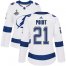 Adidas Tampa Bay Lightning #21 Brayden Point White Road Authentic Womens 2020 Stanley Cup Champions Stitched NHL Jersey