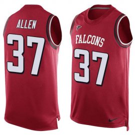 Nike Atlanta Falcons #37 Ricardo Allen Red Team Color Mens Stitched NFL Limited Tank Top Jersey