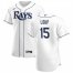 Tampa Bay Rays #15 Aaron Loup Mens Nike White Home 2020 Authentic Player MLB Jersey