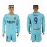 Barcelona #9 Suarez Away Long Sleeves Soccer Club Jersey