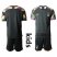 Italy Blank Black Goalkeeper Kid Soccer Country Jersey