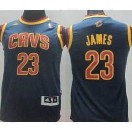 Youth Cleveland Cavaliers 23 LeBron James Blue Revolution 30 Swingman NBA Jerseys