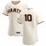 San Francisco Giants #10 Evan Longoria Mens Nike Cream Home 2020 Authentic Player MLB Jersey