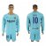 Barcelona #10 Messi Away Long Sleeves Soccer Club Jersey