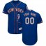 New York Mets Majestic Alternate Authentic Collection Flex Base Custom Jersey Royal