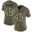 Nike Buffalo Bills #49 Tremaine Edmunds Olive/Camo Womens Stitched NFL Limited 2017 Salute to Service Jersey