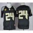 Oregon Ducks #24 Thomas Tyner Black Elite PAC-12 Patch Stitched NCAA Jersey