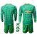 Manchester United Blank Green Goalkeeper Long Sleeves Kid Soccer Club Jersey
