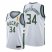 Nike Milwaukee Bucks #34 Giannis Antetokounmpo Womens 2021 NBA Finals Champions Swingman Association Edition Jersey White Womens
