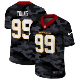 Washington Football Team #99 Chase Young Mens Nike 2020 Black CAMO Vapor Untouchable Limited Stitched NFL Jersey