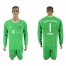 Bayern Munchen #1 Neuer Green Goalkeeper Long Sleeves Soccer Club Jersey