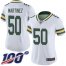 Nike Green Bay Packers #50 Blake Martinez White Womens Stitched NFL 100th Season Vapor Limited Jersey