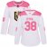 Adidas Vegas Golden Knights #38 Tomas Hyka White/Pink Authentic Fashion Womens Stitched NHL Jersey