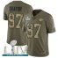Nike Kansas City Chiefs #97 Alex Okafor Olive/Camo Super Bowl LIV 2020 Mens Stitched NFL Limited 2017 Salute To Service Jersey