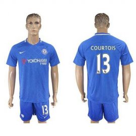 Chelsea #13 Courtois Home Soccer Club Jersey