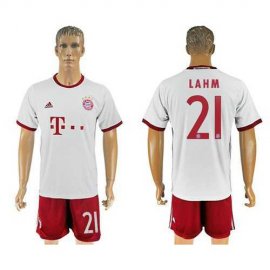 Bayern Munchen #21 Lahm White Soccer Club Jersey