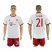 Bayern Munchen #21 Lahm White Soccer Club Jersey